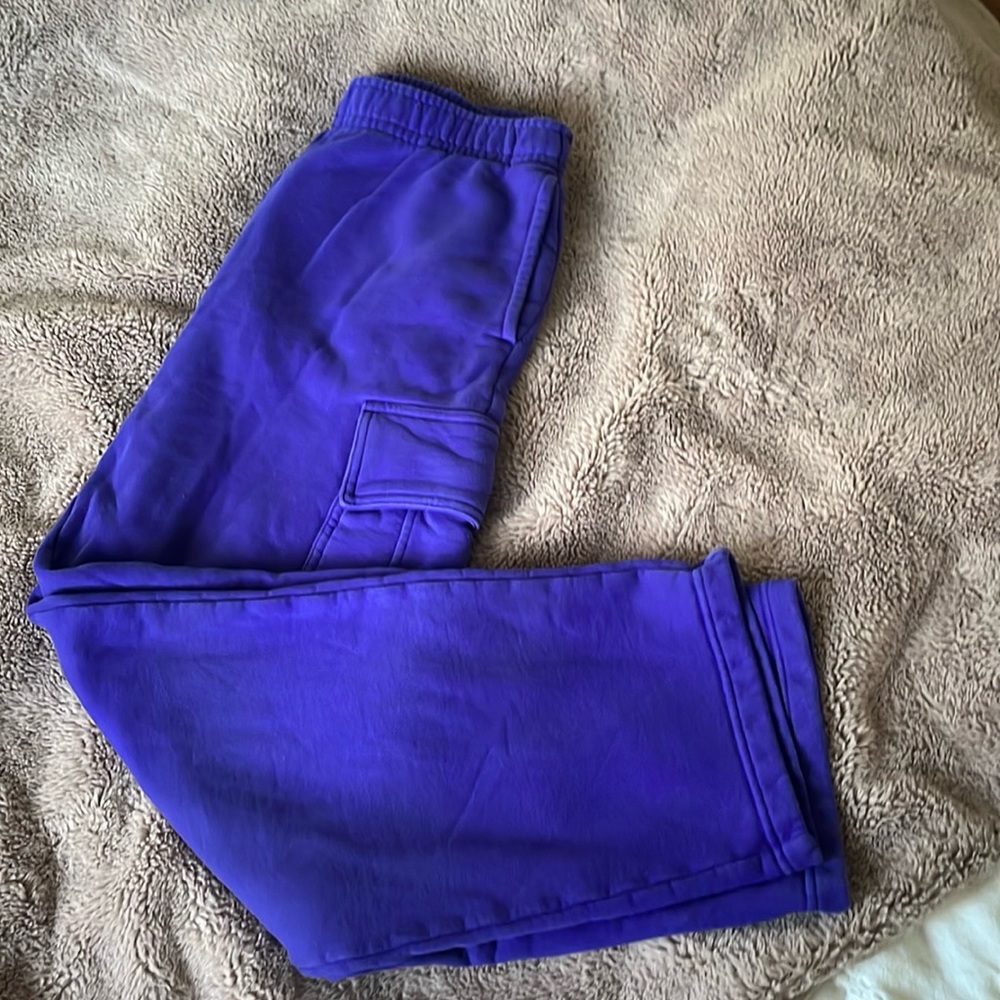 Aritzia TNA cozy fleece Mega Cargo Sweats
